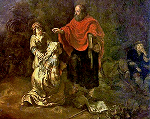 Foto: Reprodução O profeta Eliseu e a mulher sunamita – Museu Nacional de Varsóvia (Polônia)