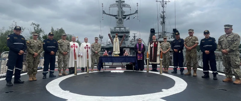Base Naval de Guayaquil, no Equador, recebe visita da Santíssima Virgem