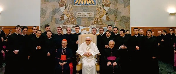 Conversando com os seminaristas de Roma