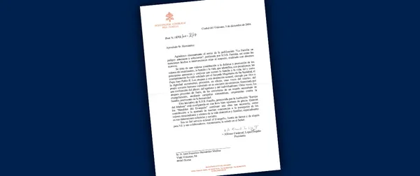 Carta do Cardeal Alfonso López Trujillo