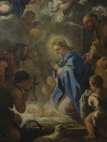 Presepio - Adoracao dos Pastores - Lucas Jordan (1632-1705) Museo Diocesano de Arte Sacra - Bilbao - Espanha.jpg
