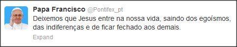 Tuite do Papa Francisco.jpg Tuite do Papa Francisco.jpg