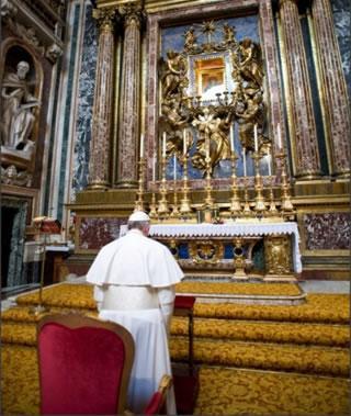 Papa Francisco visita Basílica de Santa Maria Maior.jpg