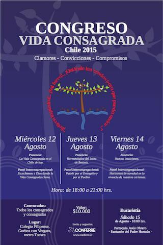 Conferência de Religiosos e Religiosas do Chile convida ao Congresso Vida Consagrada 2015.jpg Conferência de Religiosos e Religiosas do Chile convida ao Congresso Vida Consagrada 2015.jpg