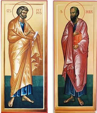 Apóstolos Pedro e Paulo colunas, luzes que brilham no coração dos fiéis.jpg Apóstolos Pedro e Paulo colunas, luzes que brilham no coração dos fiéis.jpg