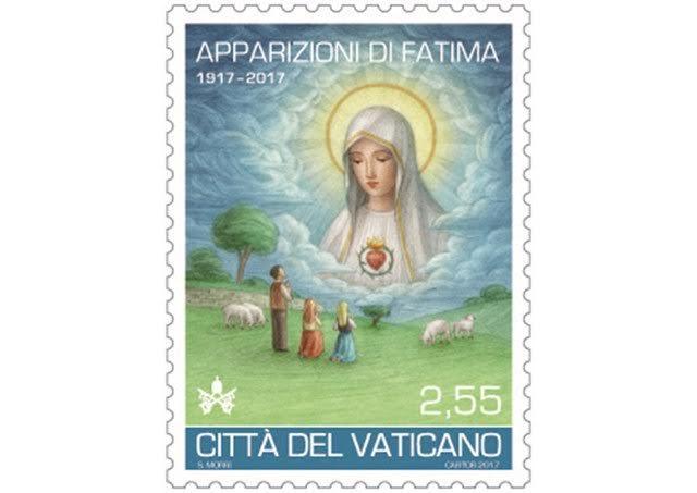 Centenário de Fátima é recordado em emissão comemorativa de selos no Vaticano.jpg Centenário de Fátima é recordado em emissão comemorativa de selos no Vaticano.jpg