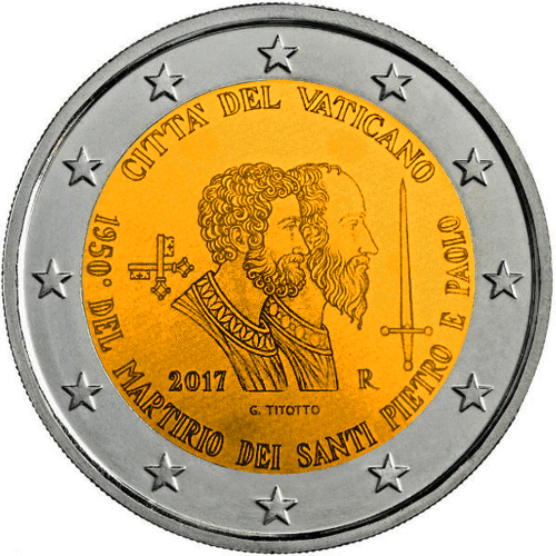 Vaticano emite moeda comemorativa com as imagens dos Santos Pedro e Paulo.png Vaticano emite moeda comemorativa com as imagens dos Santos Pedro e Paulo.png