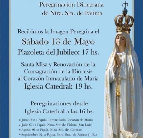 Imagem peregrina de Nossa Senhora de Fátima é recebida na Argentina.jpg Imagem peregrina de Nossa Senhora de Fátima é recebida na Argentina.jpg