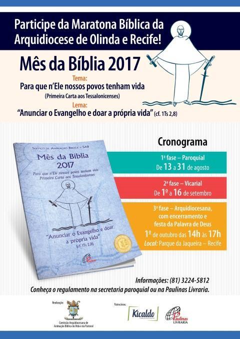 Recife terá encontros preparatórios para o Mês da Bíblia.jpg Recife terá encontros preparatórios para o Mês da Bíblia.jpg