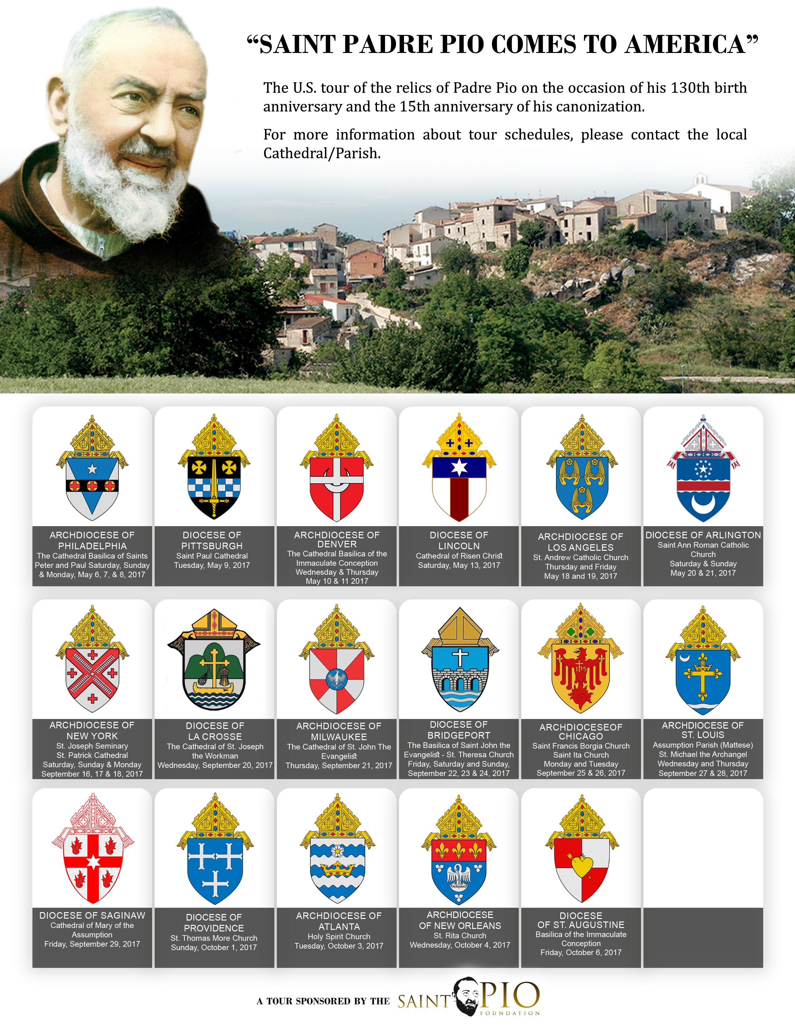 Relíquias de Santo Padre Pio de Pietrelcina continuam sua peregrinação pelos EUA.jpg