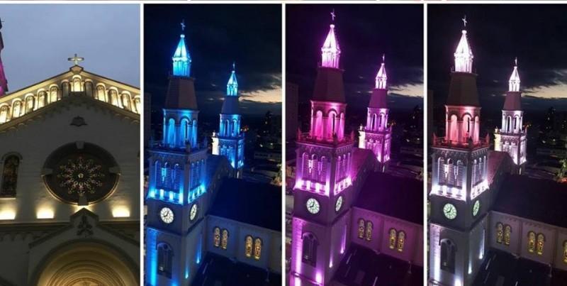 Catedral de Pouso Alegre (MG) celebra iluminação externa permanente.jpg