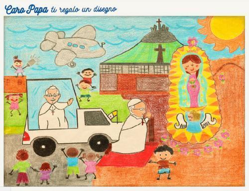 Desenhos que crianças do mundo deram ao Papa fazem parte de exposição em Roma.jpg