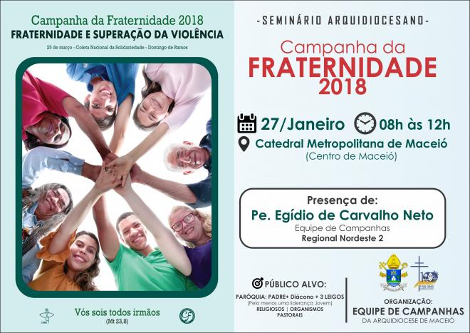 Seminário sobre a Campanha da Fraternidade 2018 acontece em Maceió.png