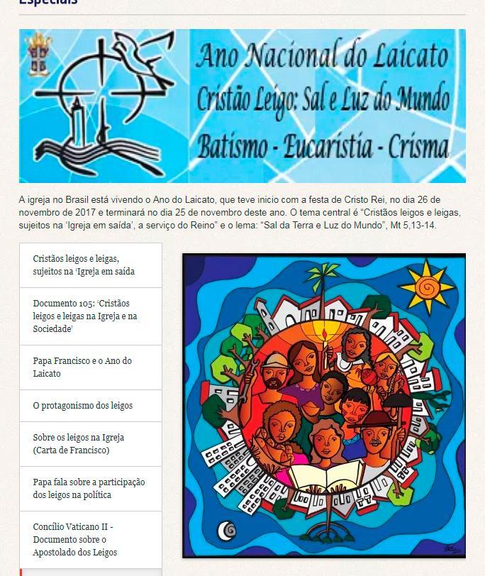 Página dedicada ao Ano Nacional do Laicato é criada pela Diocese de Petrópolis (RJ).jpg
