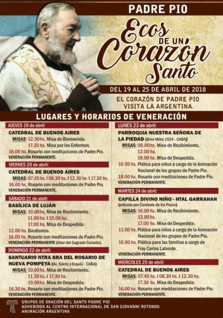 05-Relíquias do Coração de Padre Pio peregrinam pela Argentina.jpg
