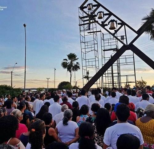 Santuário de Santa Cruz dos Milagres, no Piauí, ganha campanário.jpg