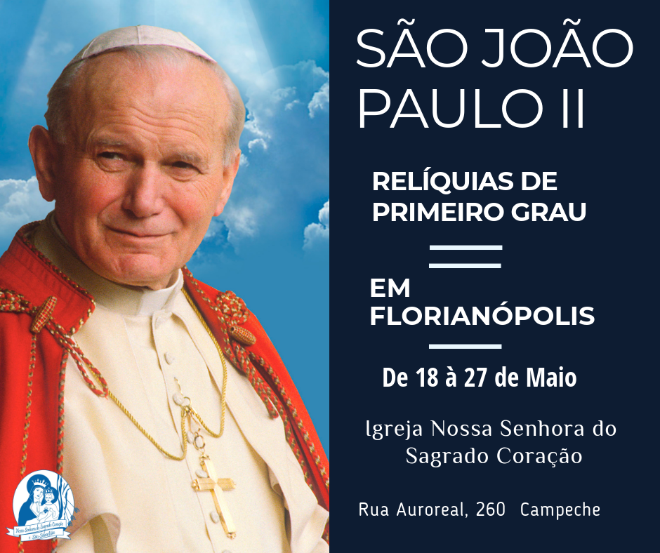 Paróquia em Florianópolis recebe relíquias de primeiro grau de São João Paulo II.png